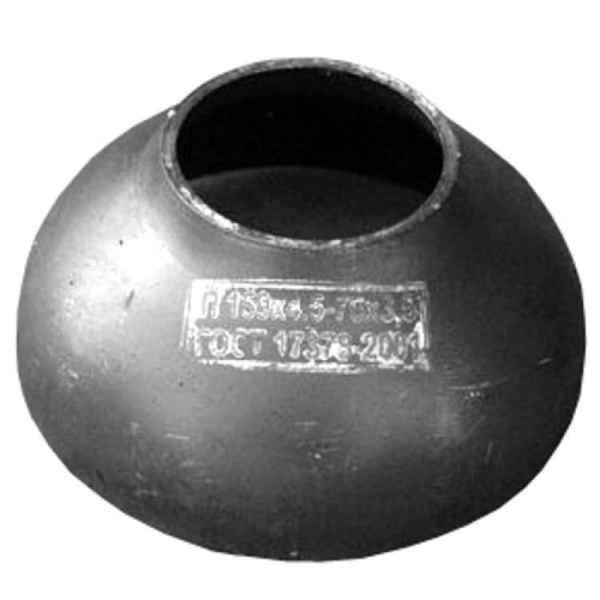 Переход стальной концентрический Дн 219х6.0-108х4.0 (Ду200х100) бесшовный ГОСТ 17378-2001