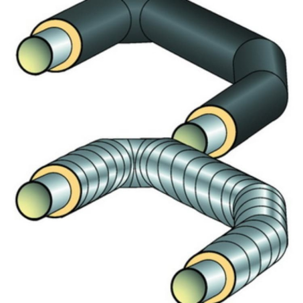 П-образный элемент в изоляции ППУ-ОЦ-1 стальной 273х7-1