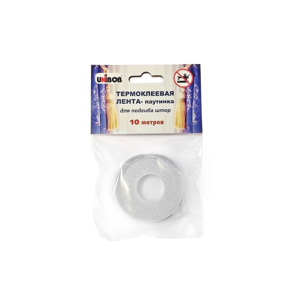 Термоклеевая лента для подгиба штор UNIBOB, 10м
