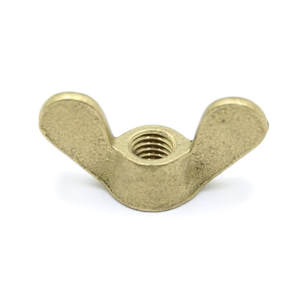 Гайка барашек М4 латунь DIN315 (БЛИСТЕР - 8шт)