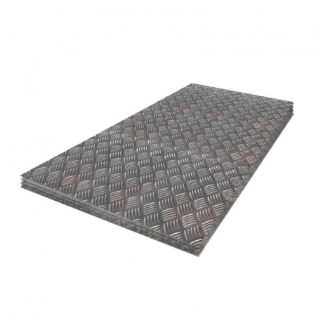 Лист рифленый алюминиевый 1.5x1200х3000 квинтет АМг2Н2Р