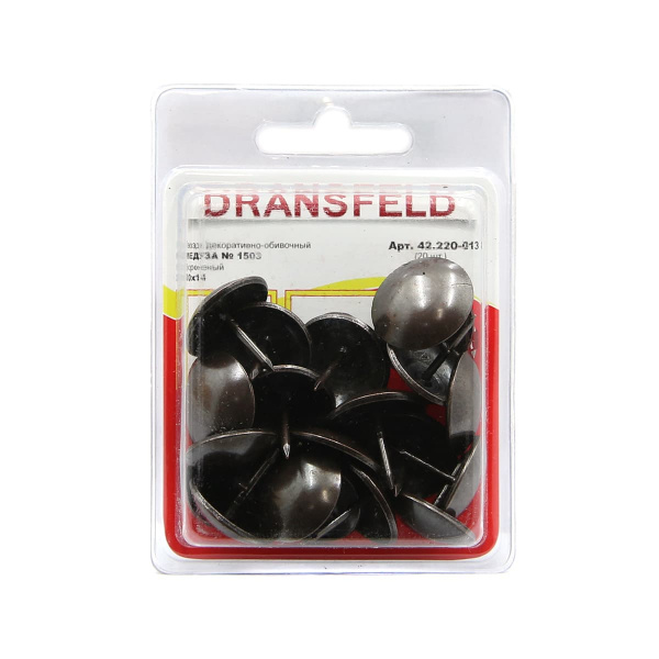 Гвозди декоративные МЕДУЗА&nbsp;20х14&nbsp;Вороненый&nbsp;(БЛИСТЕР-20 шт.)