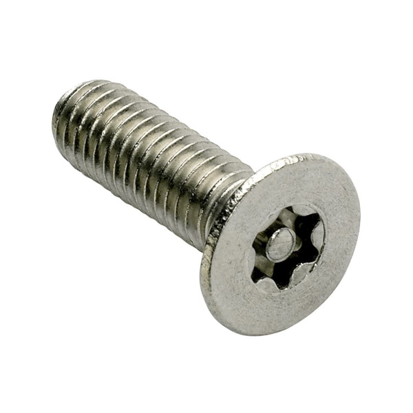 Винт антивандальный TORX потай M8 x 80 с внутренней направляющей (T40) (БЛИСТЕР - 2шт)