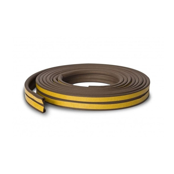 Уплотнитель REMONTIX Р6 самоклеящийся для окон и дверей резиновый коричневый, 6 м