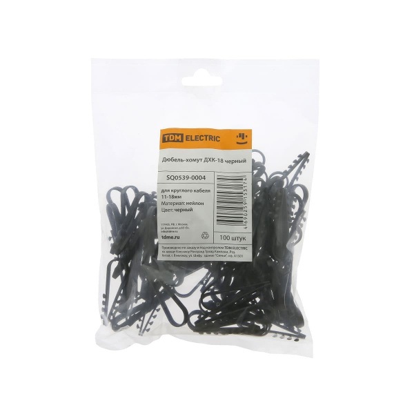 Дюбель-хомут TDM ДКХ-10 для круглого кабеля 5-10мм