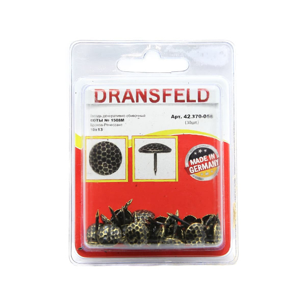 Гвозди&nbsp;декоративные&nbsp;СОТЫ&nbsp;10х13&nbsp;Бронза-Ренесанс&nbsp;(БЛИСТЕР-30 шт.)