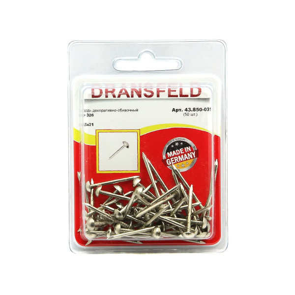 Гвоздь декоративный 6,5х21 (БЛИСТЕР-20шт.)