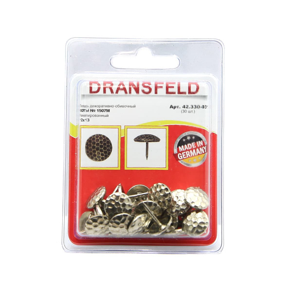 Гвозди&nbsp;декоративные&nbsp;СОТЫ&nbsp;12х13&nbsp;Никель&nbsp;(БЛИСТЕР-30 шт.)