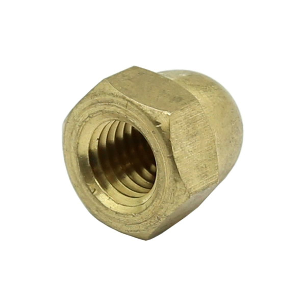 Гайка колпачковая М10 латунная DIN1587 (БЛИСТЕР - 6шт)