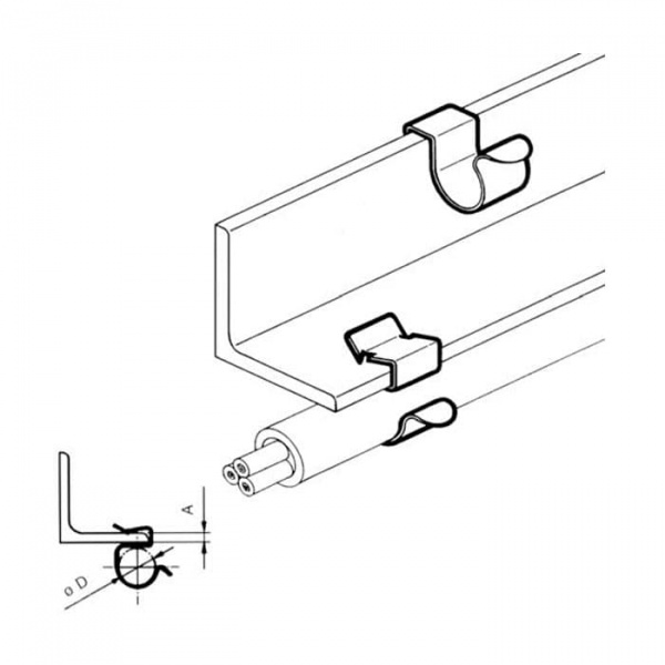 Зажим балочный серьга под трубу 7,5-12 d12-14