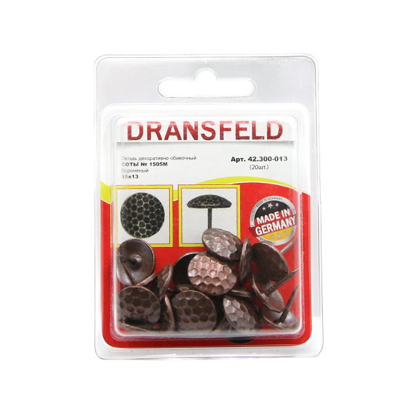 Гвозди&nbsp;декоративные&nbsp;СОТЫ&nbsp;15х13&nbsp;Вороненый&nbsp;(БЛИСТЕР-20 шт.)