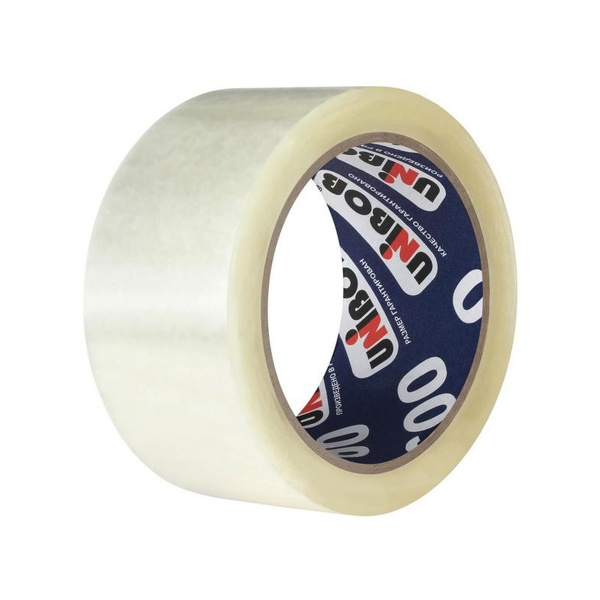 Клейкая лента упаковочная 48 мм х 66 м, 400 прозрачная UNIBOB