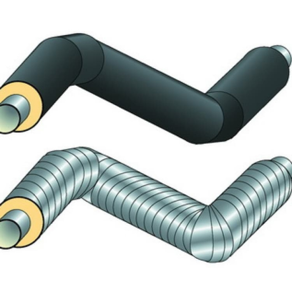 Z-образный элемент в изоляции ППУ-ПЭ-1 стальной 426х7