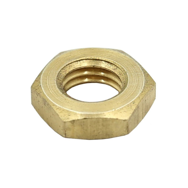 Гайка низкая М4 латунь DIN439 (БЛИСТЕР - 30шт)