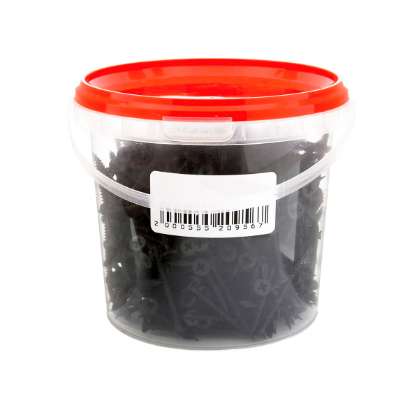 Саморезы черные 3,8х70 частая резьба, потай (1л/0,8кг)