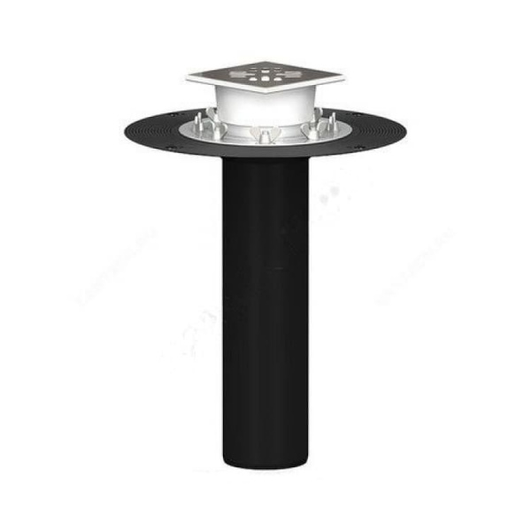 Воронка кровельная с верт. выпуском Дн 110 с трапом приж. фланцем из нерж. стали Татполимер