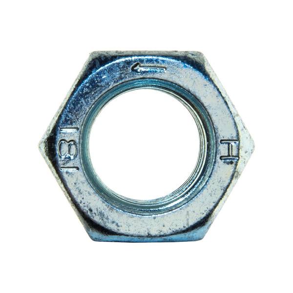 Гайка с левой резьбой М16 класс 8.0 оцинкованная DIN934 (ЗАКАЗ)