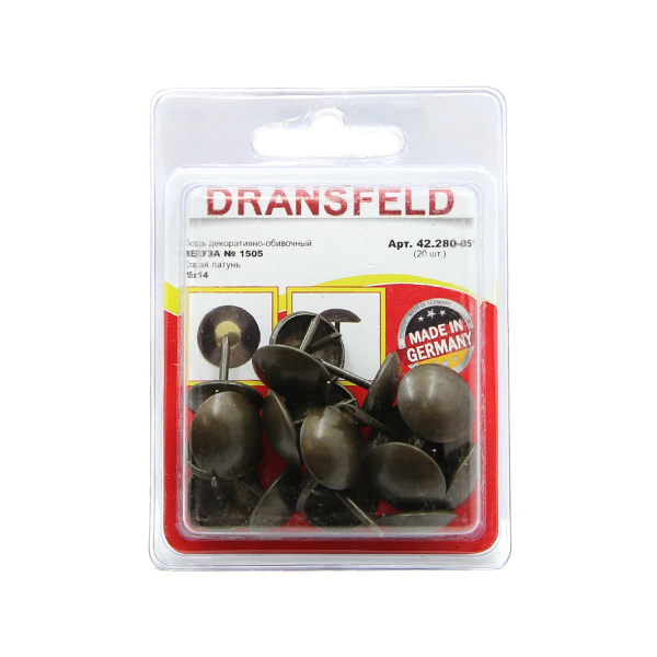 Гвозди декоративные МЕДУЗА&nbsp;16х14&nbsp;Старая&nbsp;латунь&nbsp;(БЛИСТЕР-20 шт.)