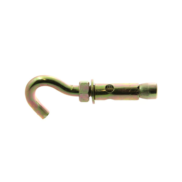 Анкерный болт 10х100мм с крюком, оцинкованный