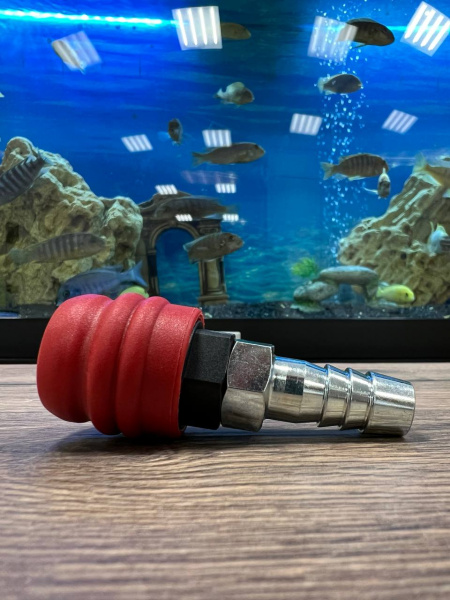 Фитинг муфта быстросъем A324/6, елочка 14 мм