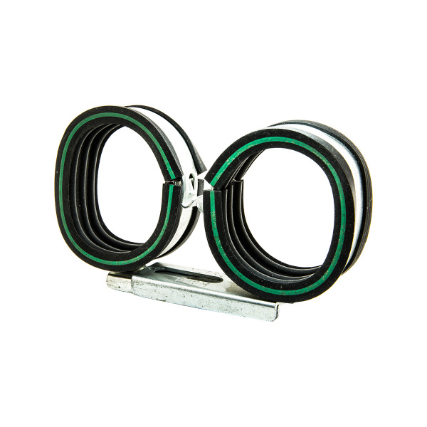 Хомут Mupro Vario Twin Clip с зел. полосой 1 1/2